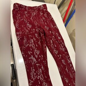 Leggings With Metallic Print